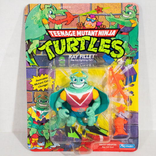 1990 TMNT Ray Fillet Figure New & Unpunched Filet Teenage Mutant Ninja Turtles