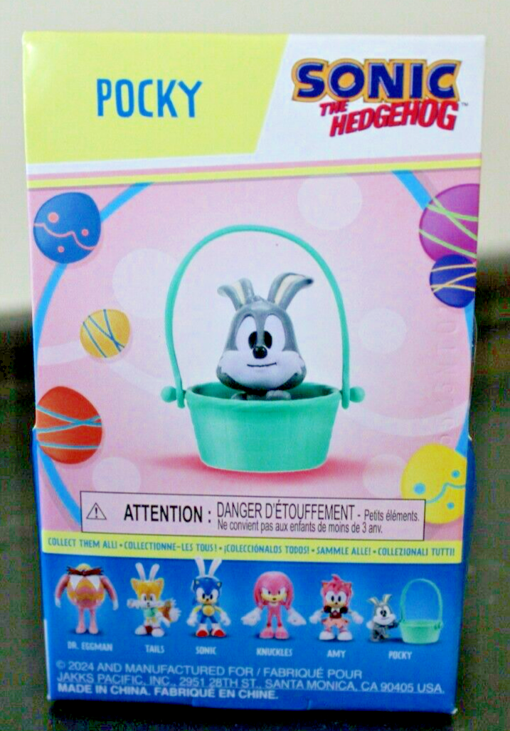 Sonic the Hedgehog Easter Jakks 2.5” Figure Sonic Pocky Knuckles Set of 3