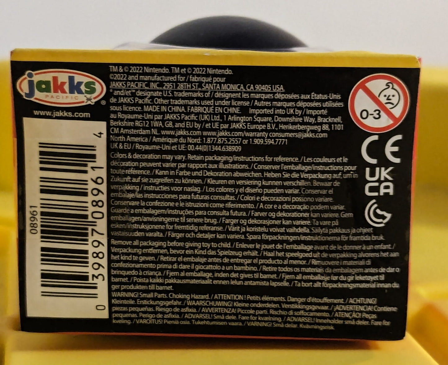 Super Mario Chain Chomp 2.5 inch Figures by JAKKS Pacific Checklane Packaging