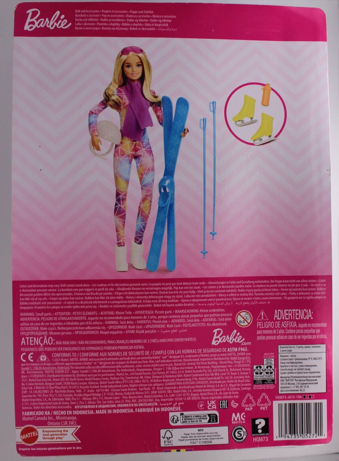 Barbie You Can Be Anything HGM73 - Skiing And Skating Sport
