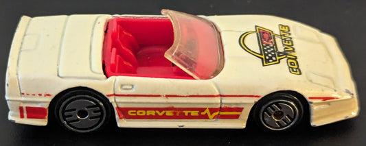 Hot Wheels Corvette Custom White Ultra Hots 1988 Loose Gently Played With