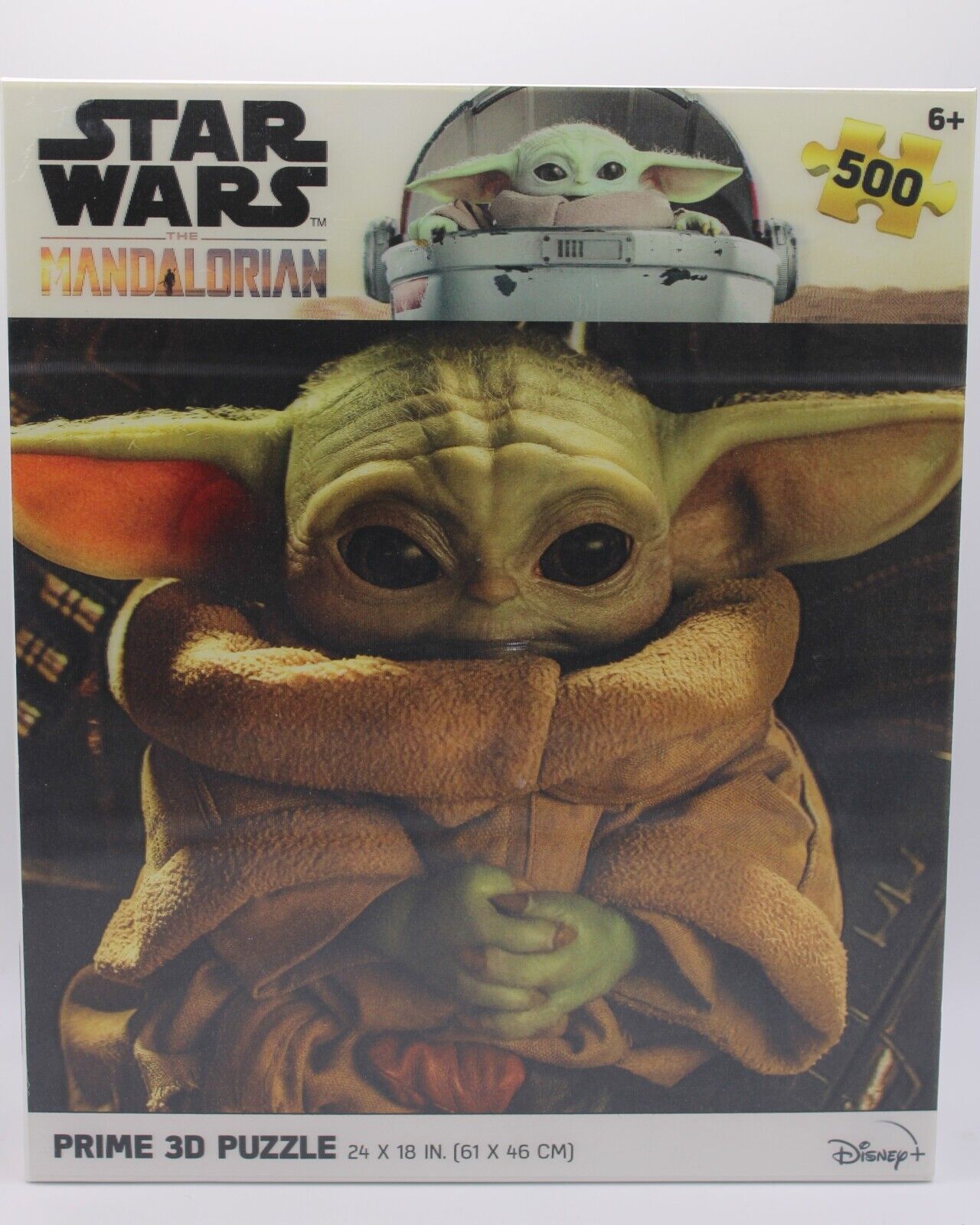 Star Wars Mandalorian 3D Lenticular Puzzle Baby Yoda Sealed 500 Pieces Ages 6+