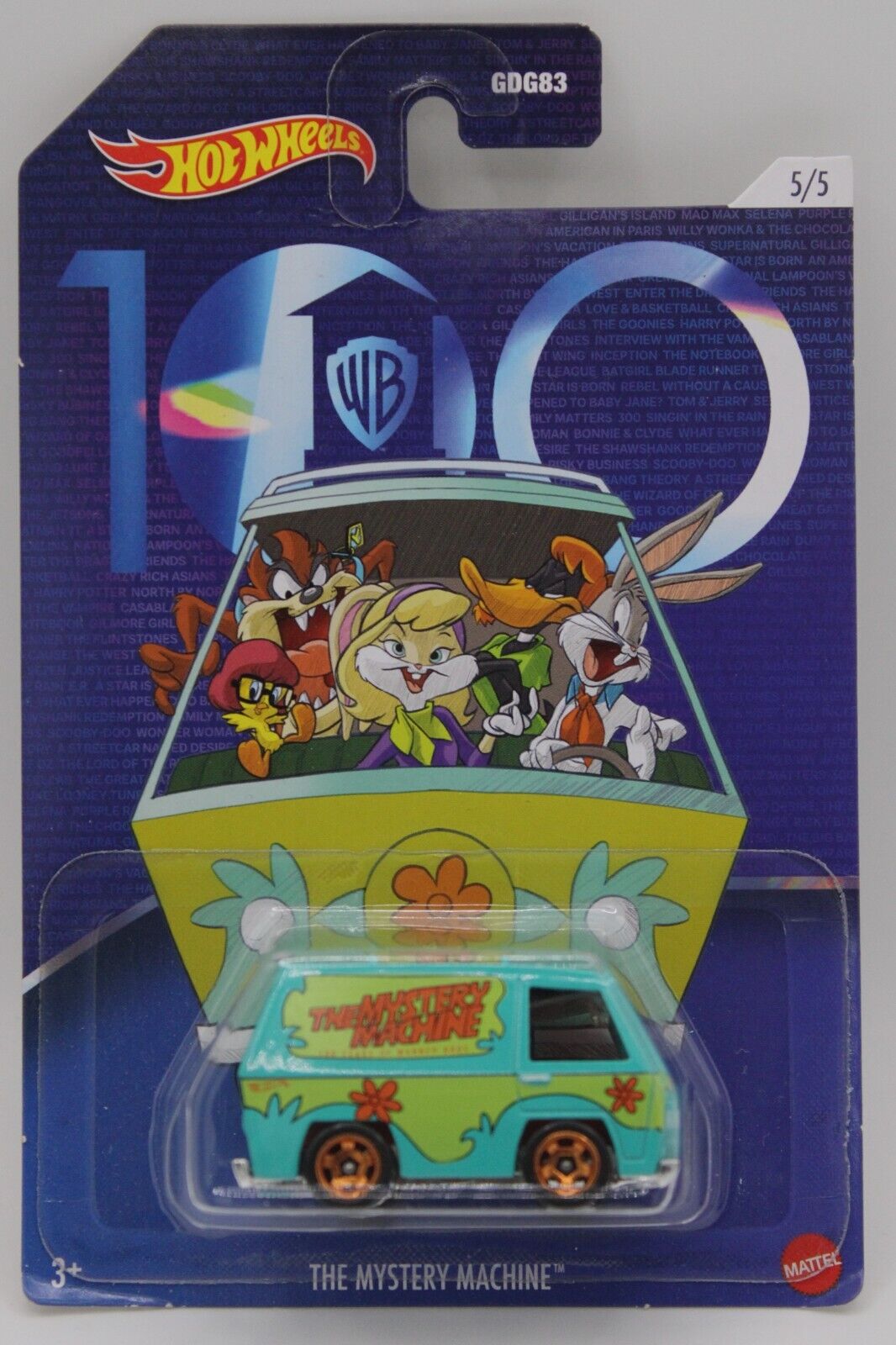 Hot Wheels Warner Brothers 100th Anniversary Looney Tunes Full Set of 5
