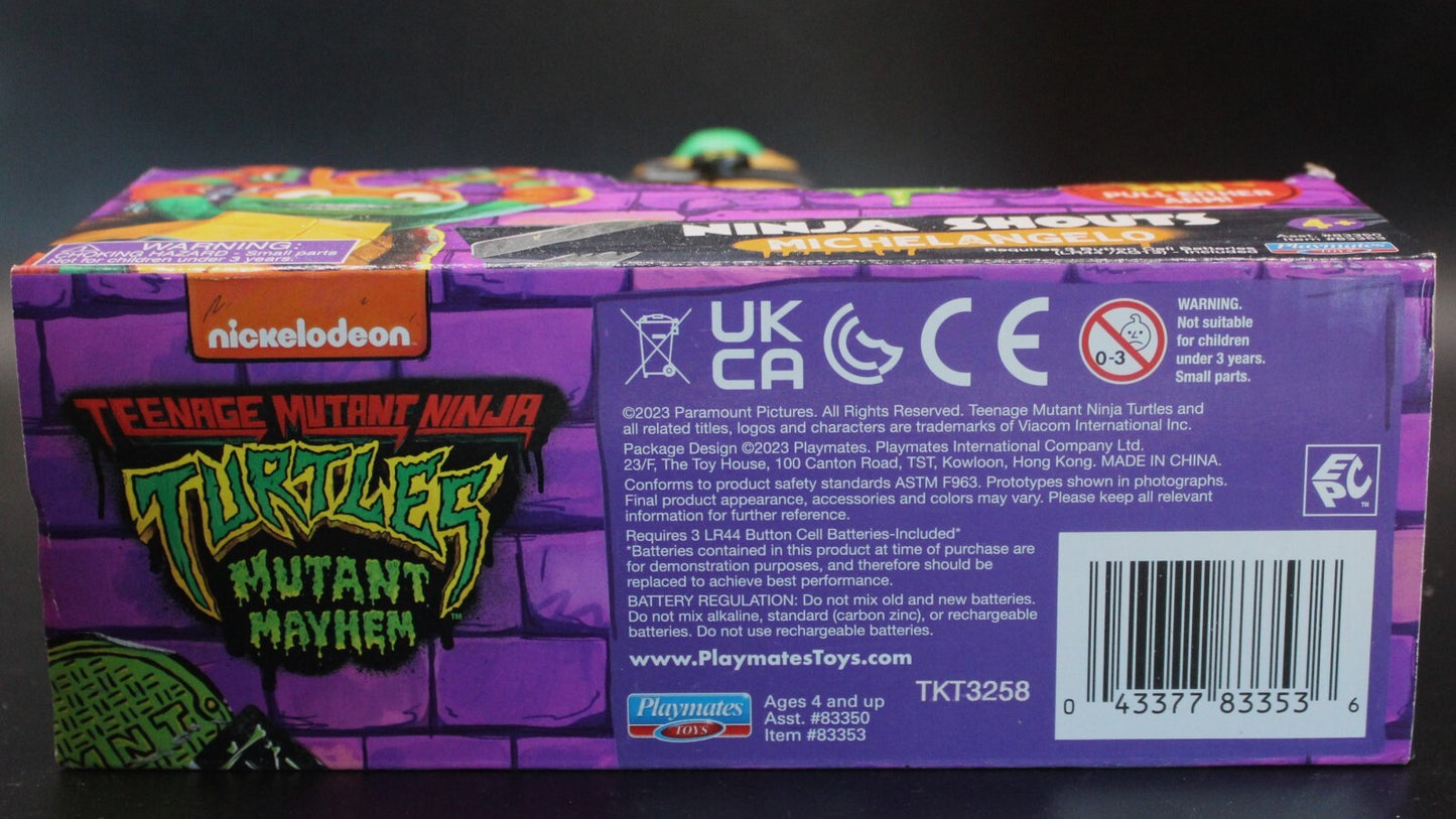 Teenage Mutant Ninja Turtles Mutant Mayhem Michelangelo Shouts Action Figure