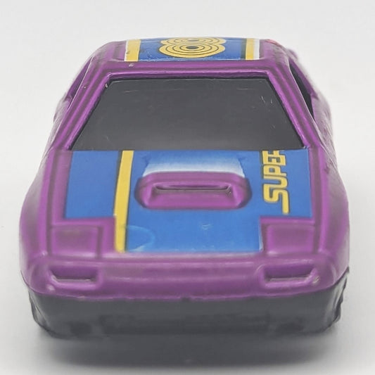 Yatming Mazda RX-7 Turbo Purple Super 8 No. 807 Die Cast Toy Car Vehicle