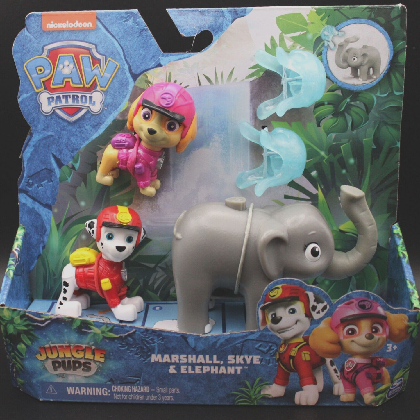 Spin Master Paw Patrol Jungle Pups Marshall, Skye, & Elephant Figure Set
