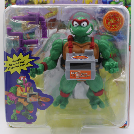 Teenage Mutant Ninja Turtles Pizza Tossin' Raph Action Figure (Crease on Card)