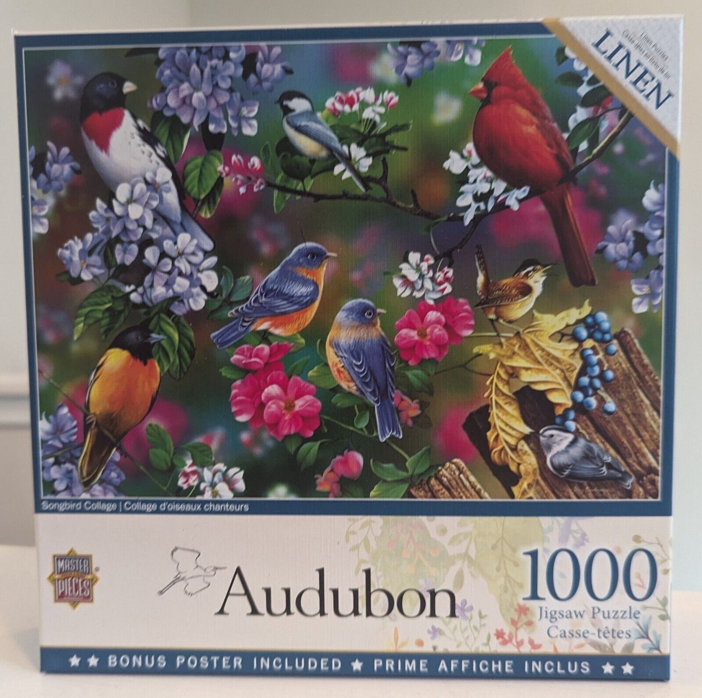 MasterPieces Audubon Songbird Collage 1000 Piece Puzzle