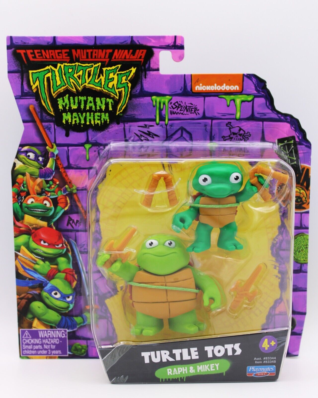 Teenage Mutant Ninja Turtles Mutant Mayhem Turtle Tots Raph & Mikey Figures