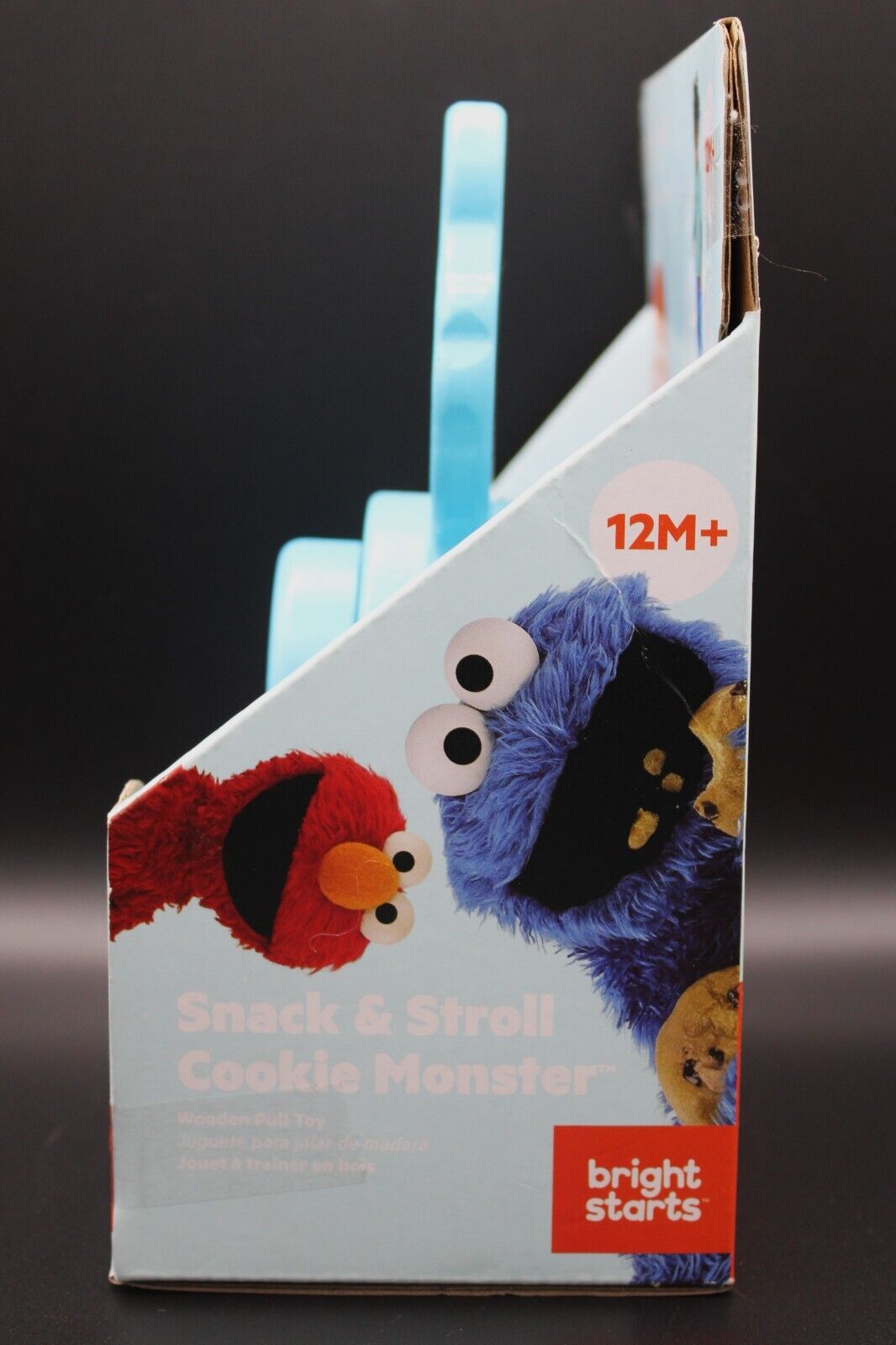 Cookie Monster Sesame Street Snack & Stroll Wooden Pull Toy Bright Starts