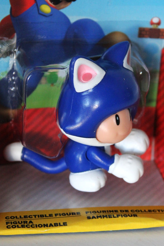World of Nintendo Super Mario Cat Toad Action Figure 2.5 Inch