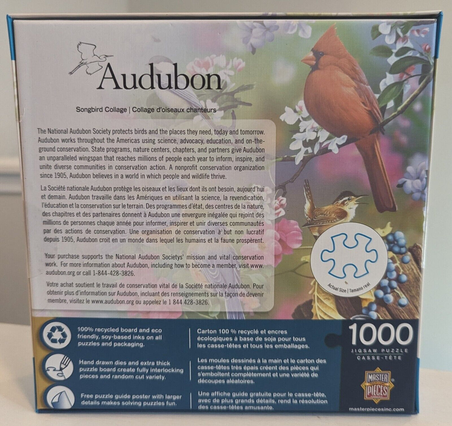 MasterPieces Audubon Songbird Collage 1000 Piece Puzzle