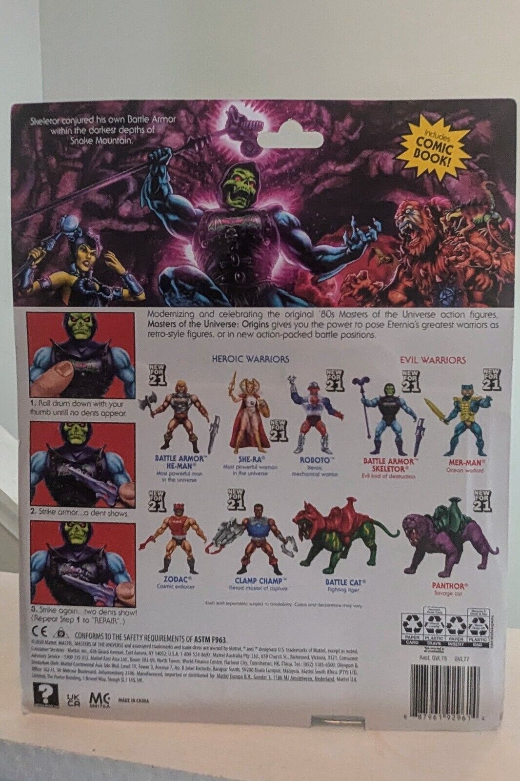 Masters of the Universe Origins Deluxe Skeletor Battle Action Figure 5.5 Inch