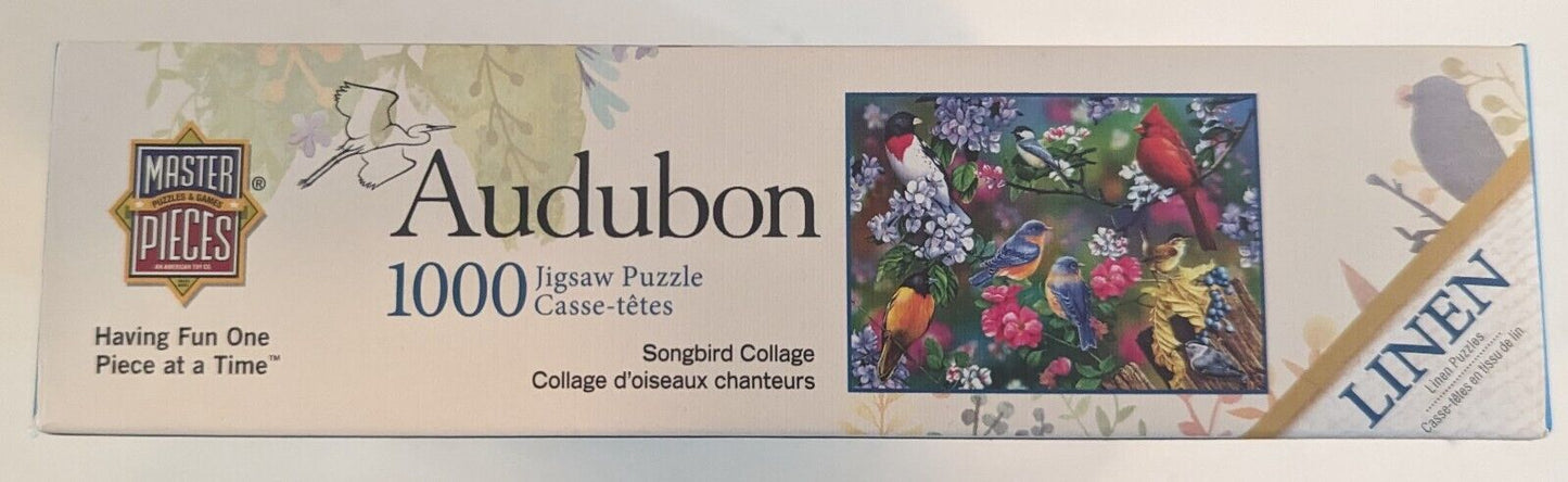 MasterPieces Audubon Songbird Collage 1000 Piece Puzzle