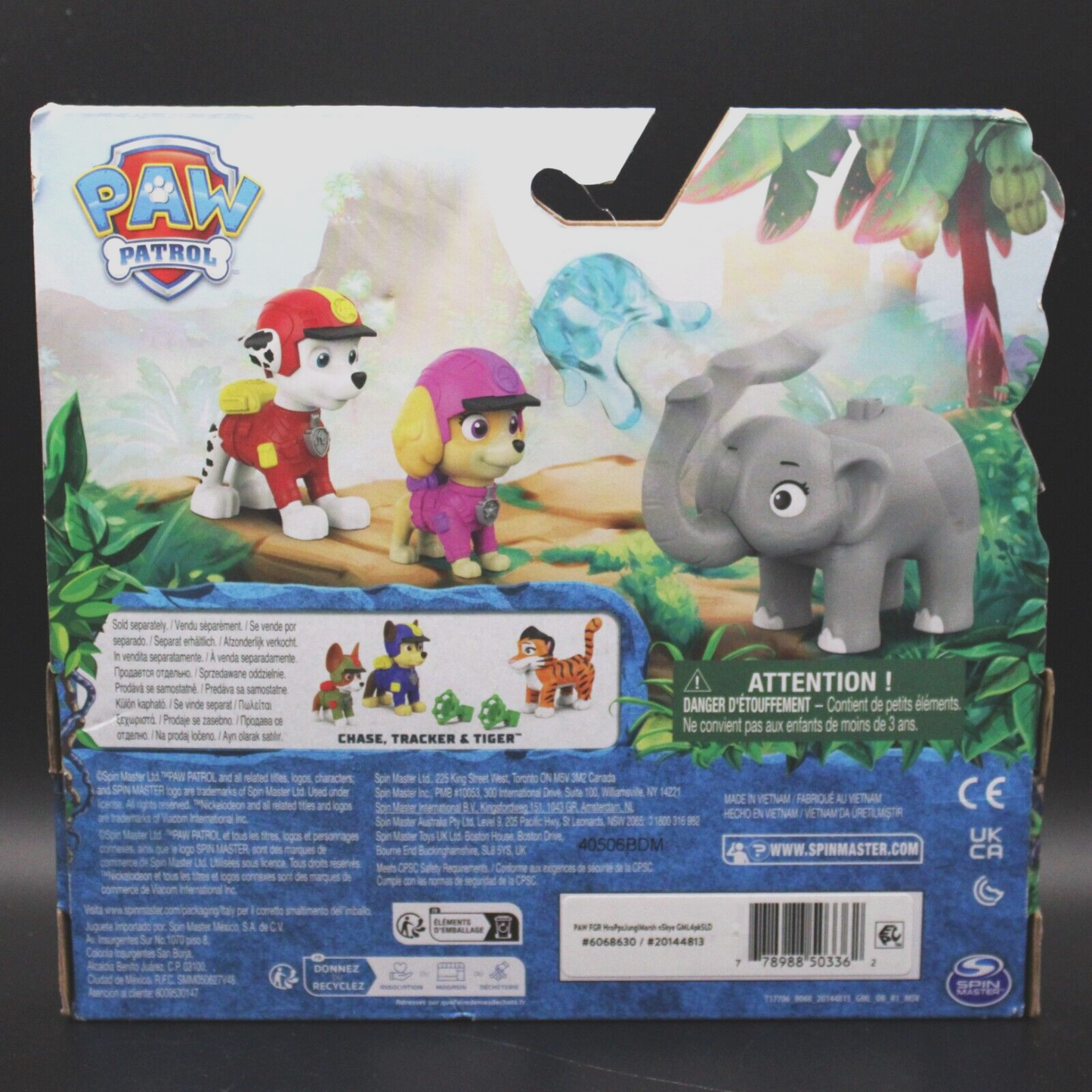 Spin Master Paw Patrol Jungle Pups Marshall, Skye, & Elephant Figure Set