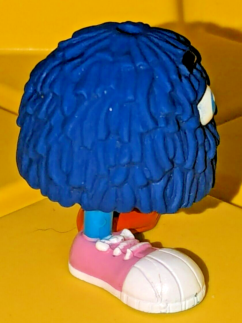 McDonalds Blue Fry Guy/Girl Happy Meal Toy 2 Inch Figure 1989
