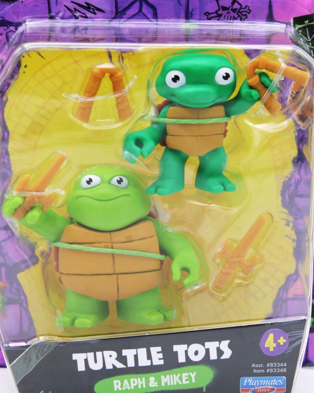Teenage Mutant Ninja Turtles Mutant Mayhem Turtle Tots Raph & Mikey Figures
