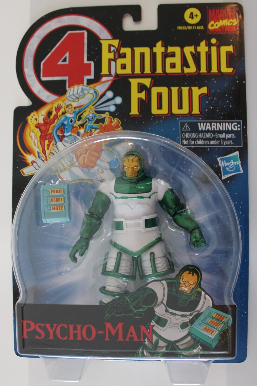 Pyscho Man Fantastic Four Hasbro Marvel Comics Retro Style 6 Inch Action Figure