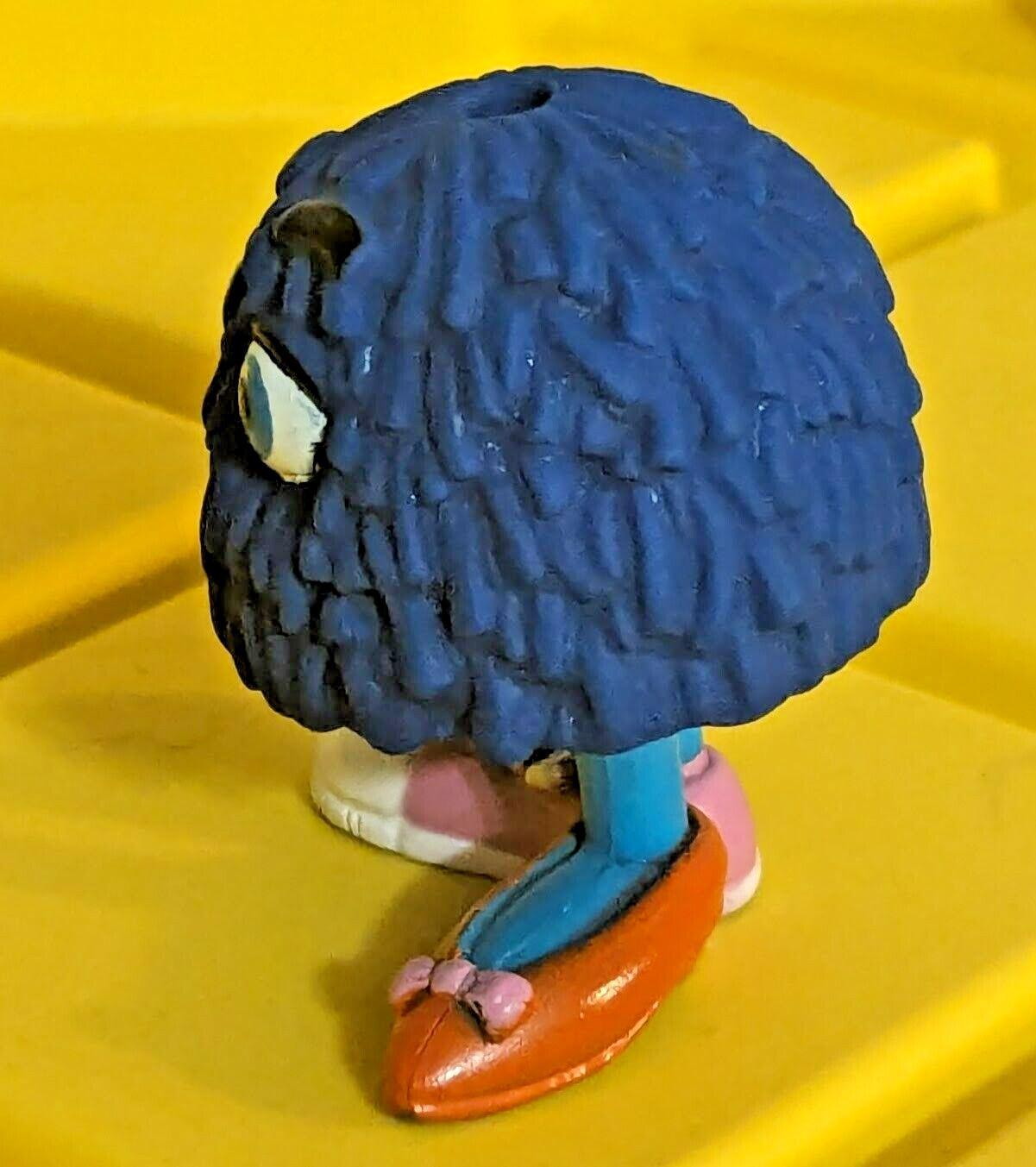McDonalds Blue Fry Guy/Girl Happy Meal Toy 2 Inch Figure 1989