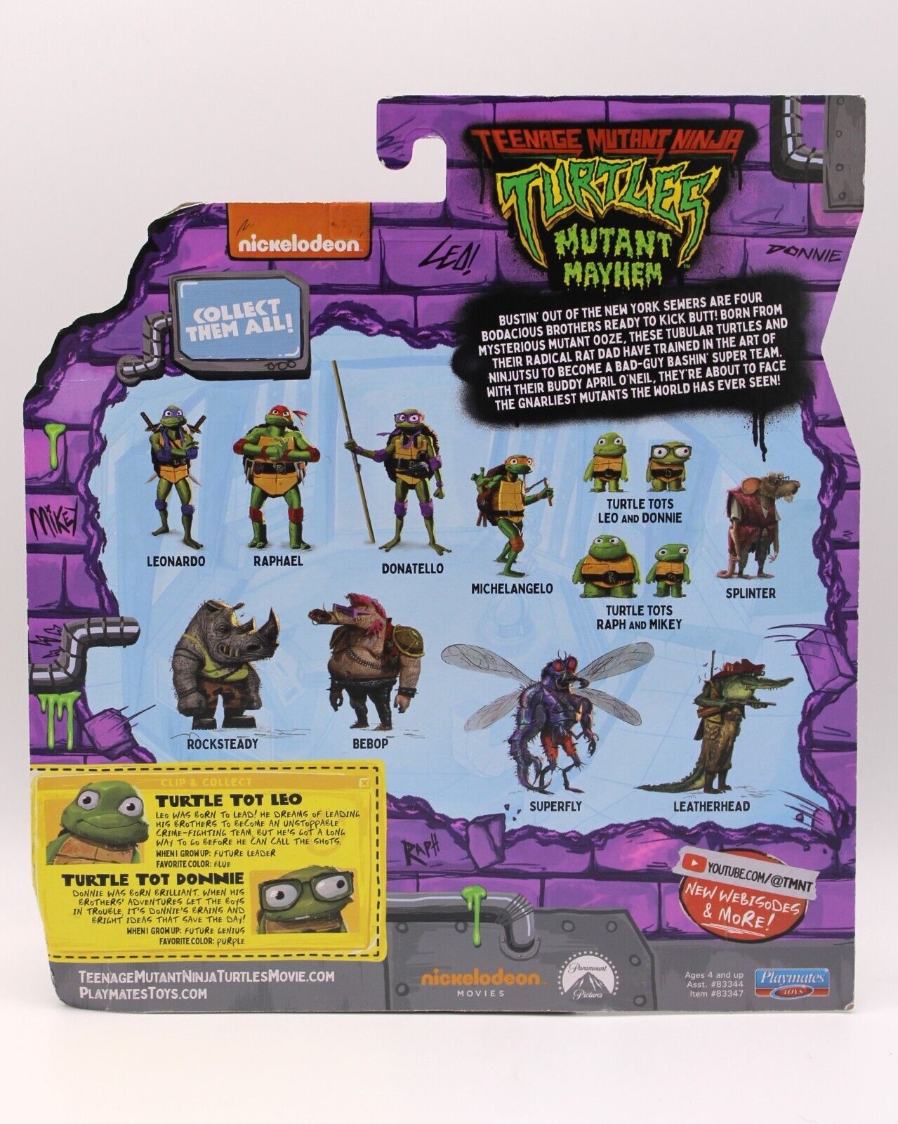Teenage Mutant Ninja Turtles Mutant Mayhem Turtle Tots Raph Mikey Leo Donnie