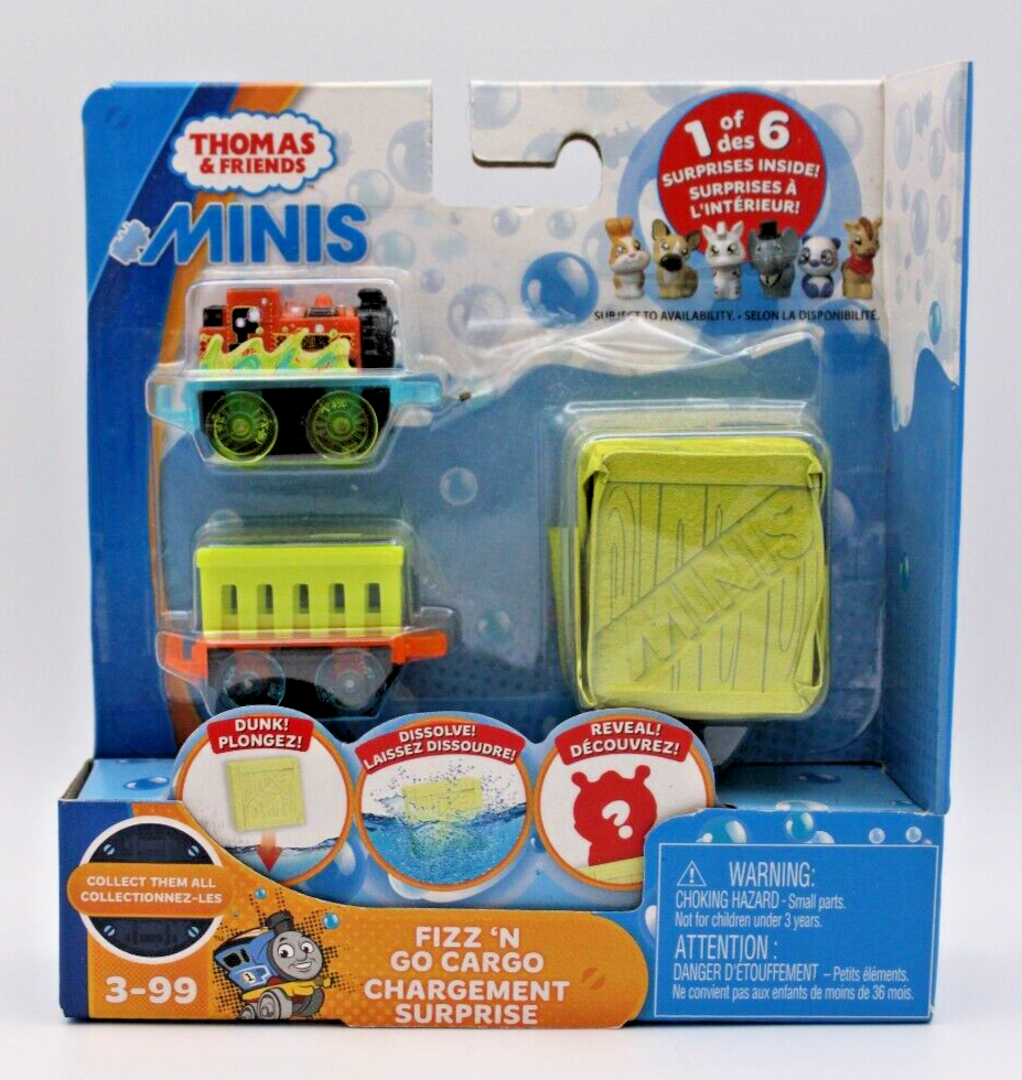 New Thomas & Friends Fisher-Price MINIS Fizz βn Go Cargo, Percy & Puppy Train