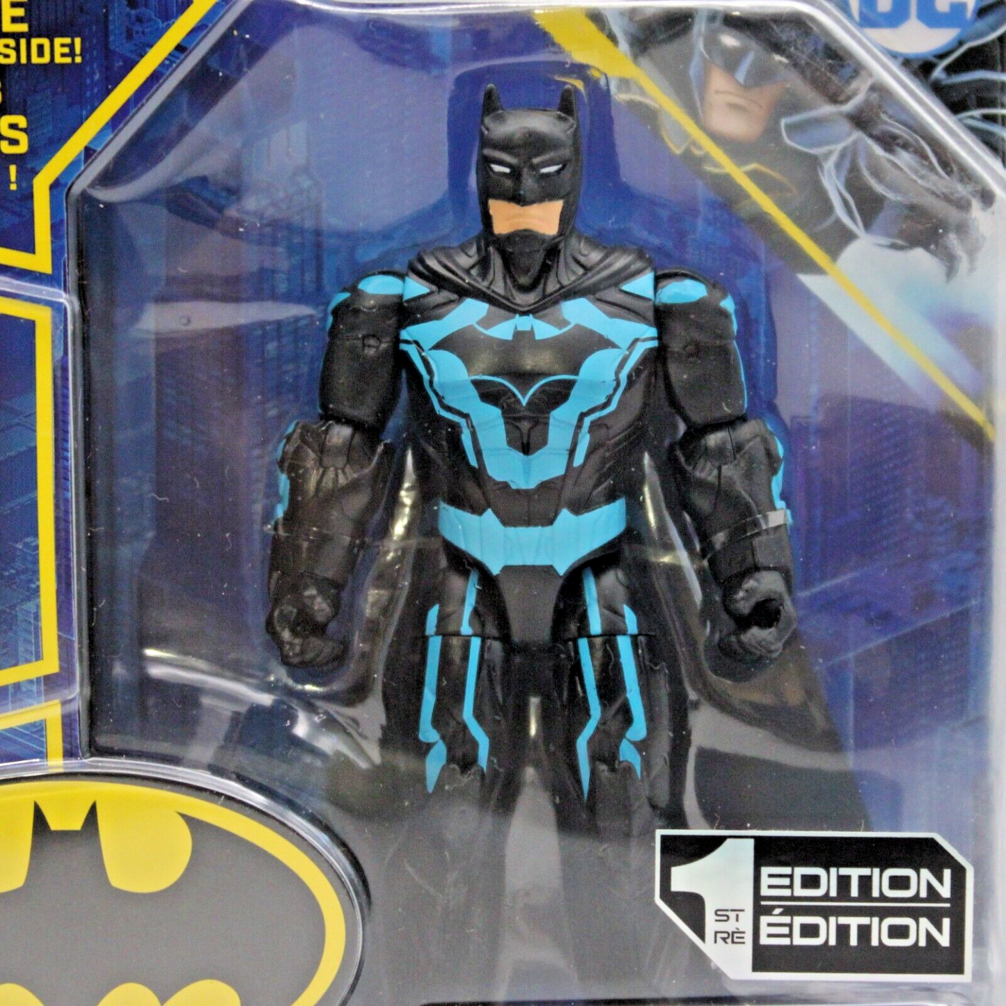 Spinmaster DC 4" Batman Bat-Tech Figures: Clear Blue Chase Variant & 1st Edition