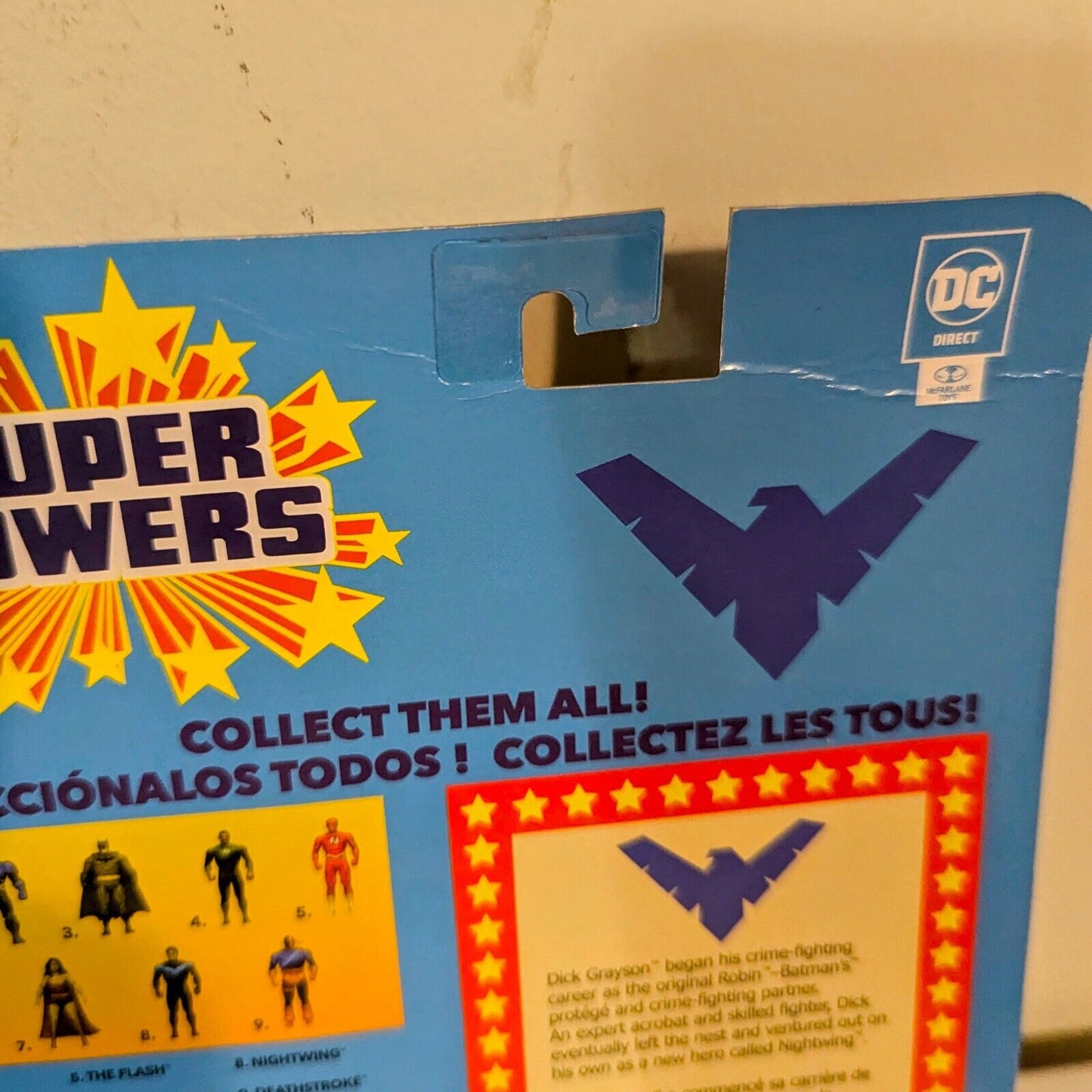 McFarlane Toys DC Comics - Super Powers 5 Inch Figure - NightWing Card Crease