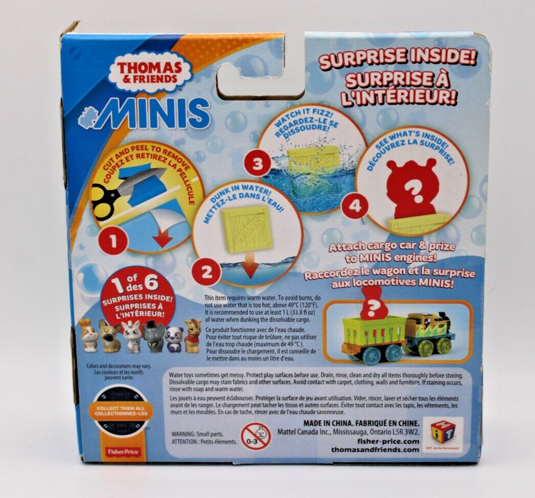 New Thomas & Friends Fisher-Price MINIS Fizz βn Go Cargo, Percy & Puppy Train