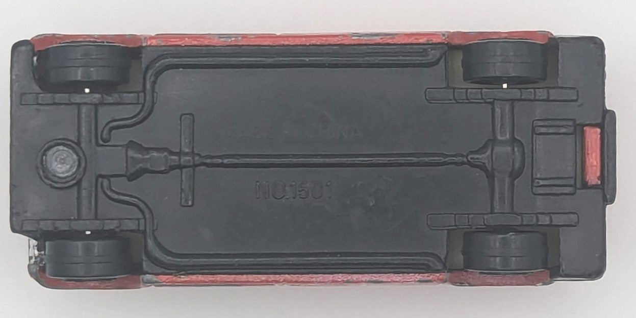 Vintage Red Van With Graphics Die Cast 1981 Universal Studios No. 1501