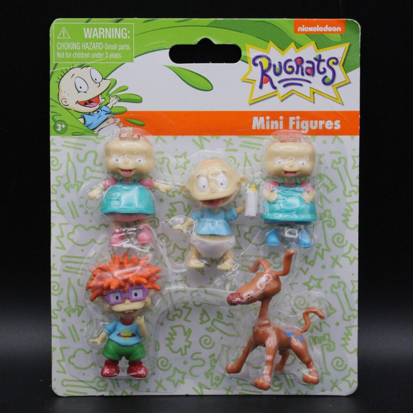 Rugrats Set of 5 Mini Figures Nickelodeon 2021 - Tommy Chuckie Spike Phil Lil