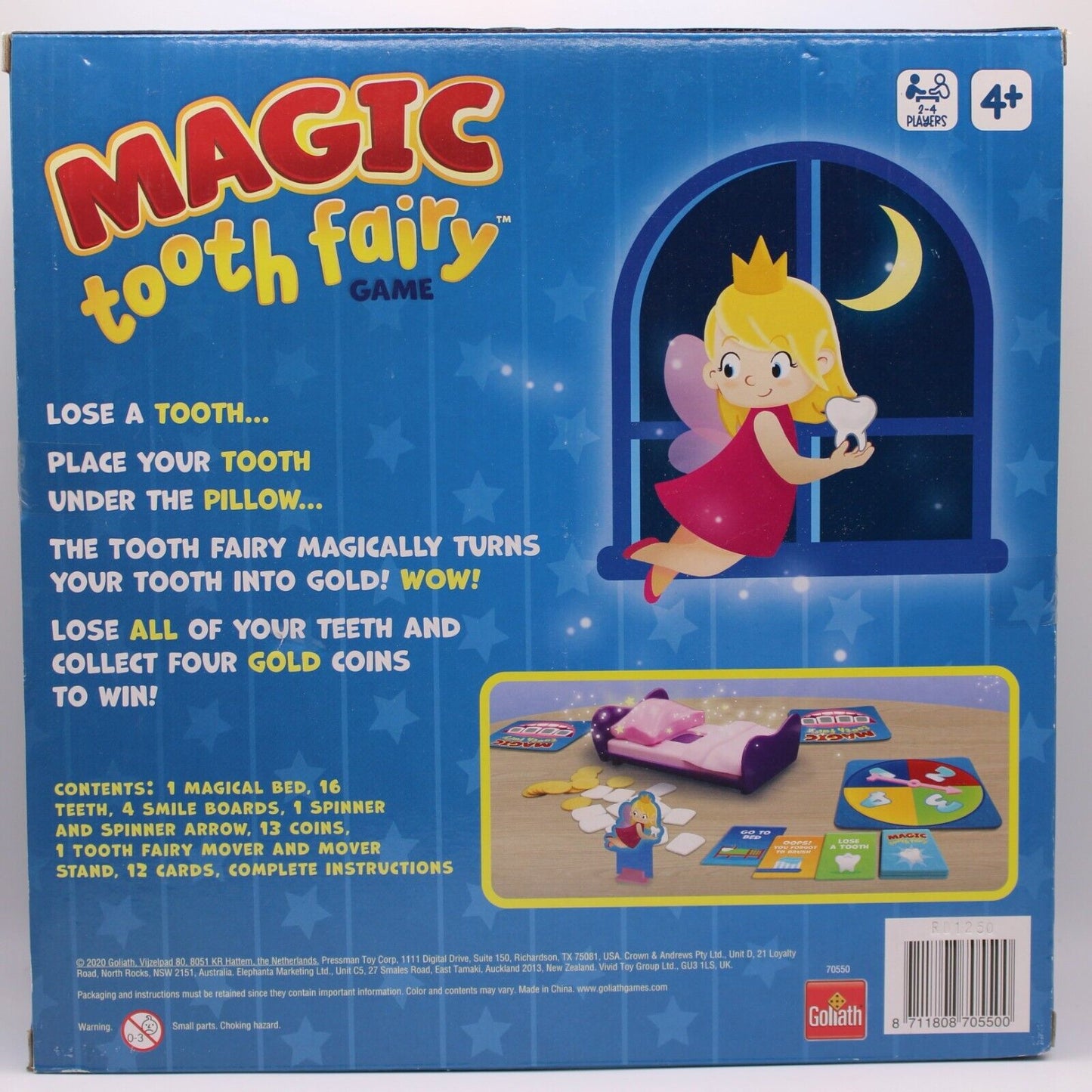 Magic Tooth Fairy Game Magically Turn Your Tooth Into Gold Ages 4+ By Goliath