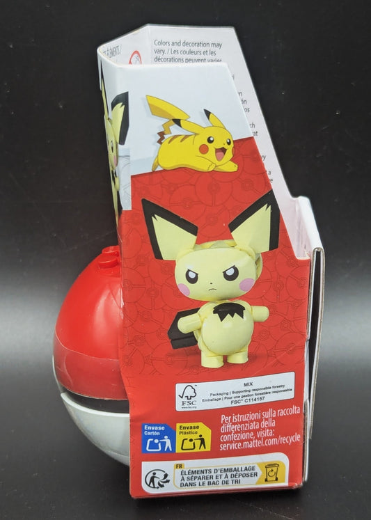 MEGA - Pokemon Pokeball Evergreen Set - PICHU in Poke Ball (24 Pieces) JCT37