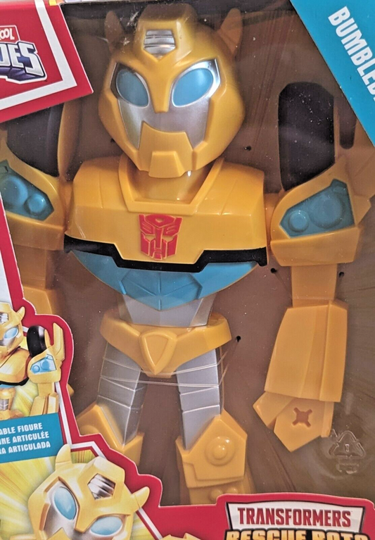 Transformers Rescue Bots Academy Mega Mighties Bumblebee Figure Slight Box Issue