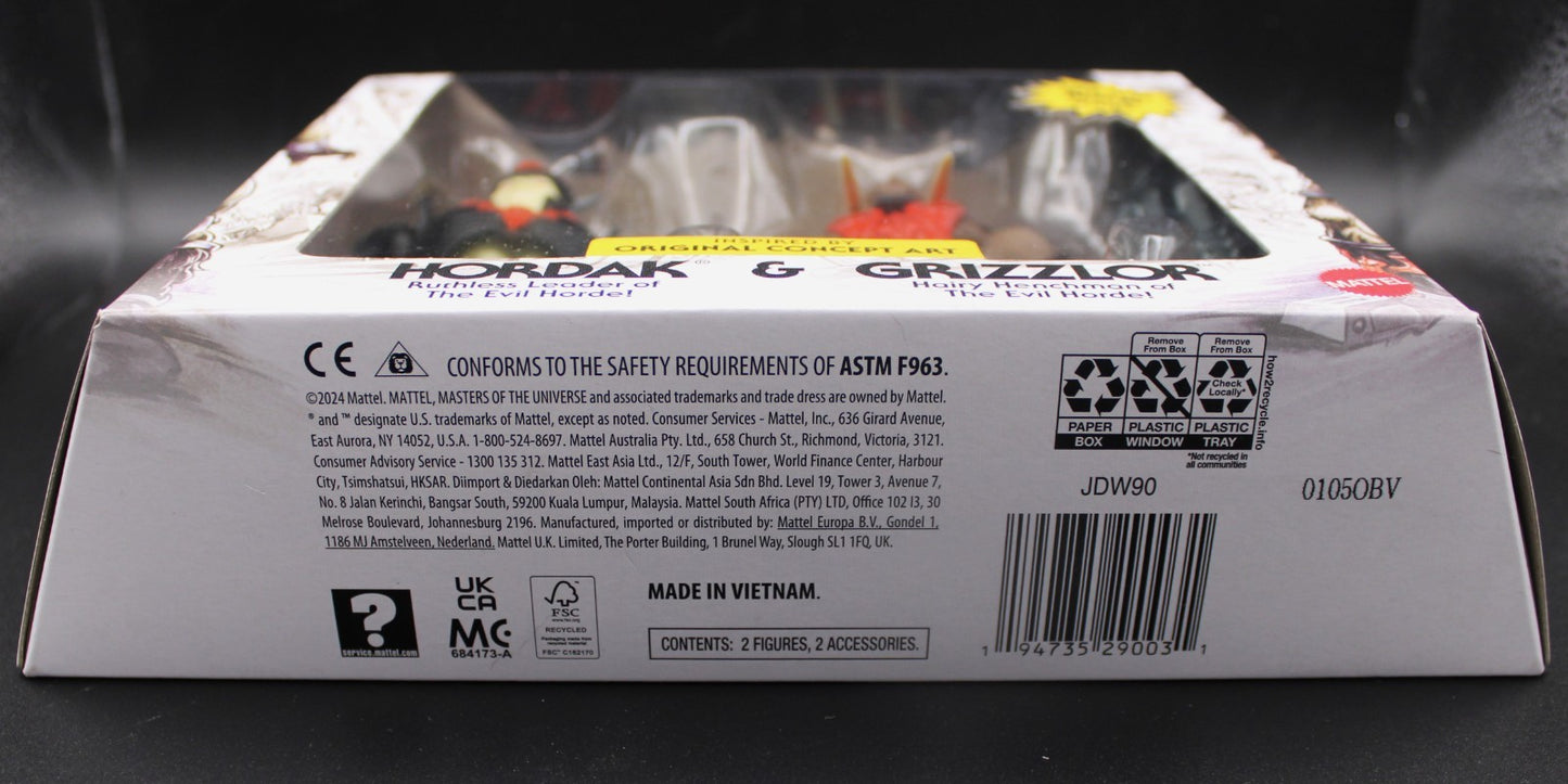 Masters of the Universe Origins Sketchbook Series 5.5" Hordak & Grizzlor Figures