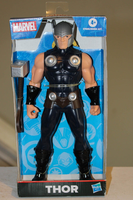 Marvel Spider-Man Iron Man Thor Cap America 9.5 Inch Figures Avengers (Lot of 4)