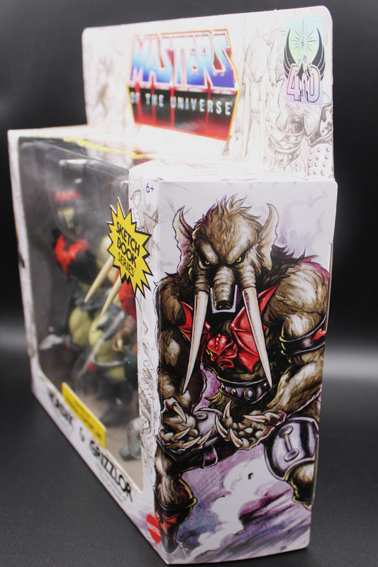Masters of the Universe Origins Sketchbook Series 5.5" Hordak & Grizzlor Figures