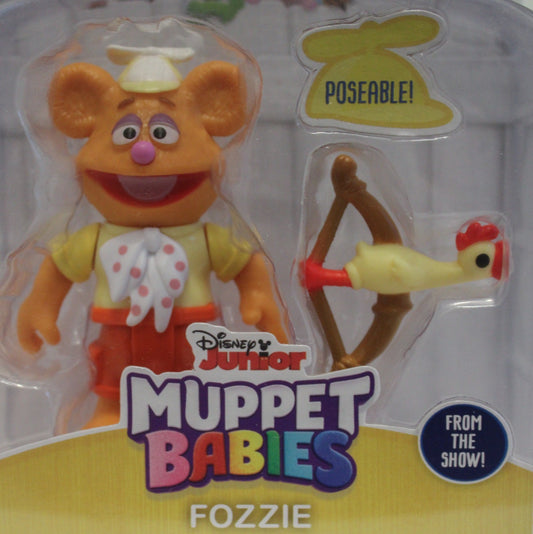 Disney Junior Muppet Babies Fozzie 2.5" Figure (Minor Cardback Damage)