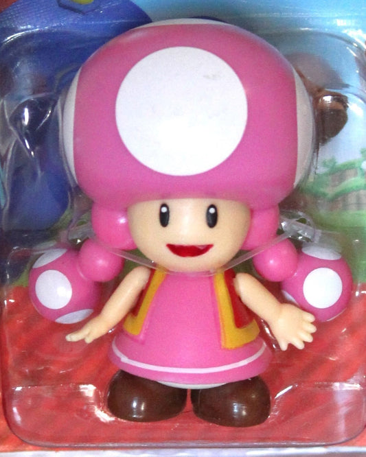 Jakks Pacific Super Mario 2 Inch Toadette Action Figure (Checklane Packaging)