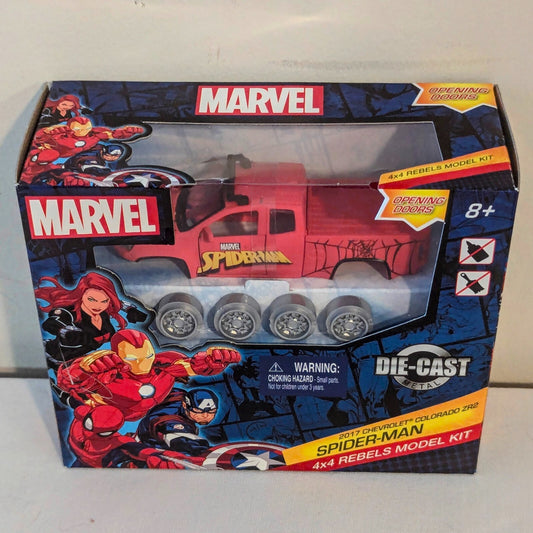 Marvel 4x4 Rebels Model Kit 4.5" Truck Build Kit Spider-Man Theme