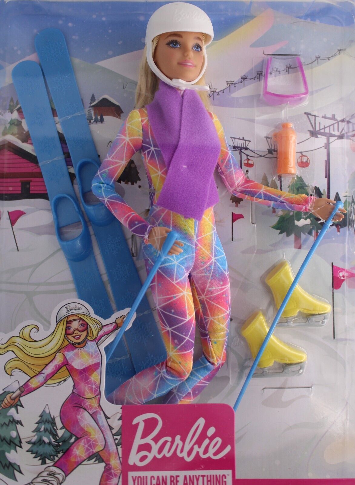 Barbie You Can Be Anything HGM73 - Skiing And Skating Sport