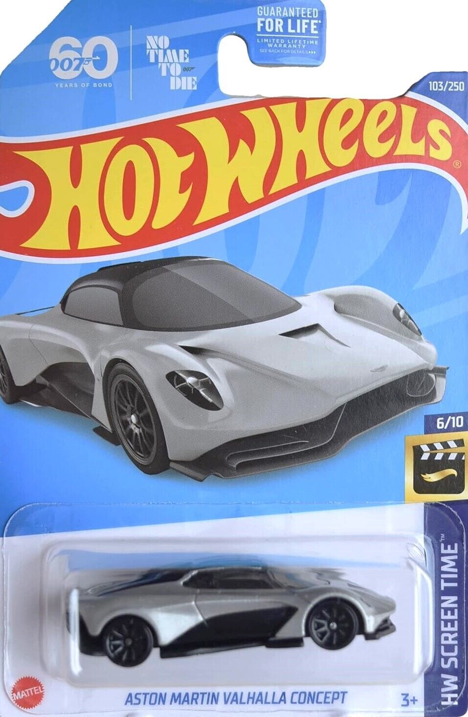 Hot Wheels Aston Martin Valhalla Concept 103/250 Screen Time 6/10 No Time To Die