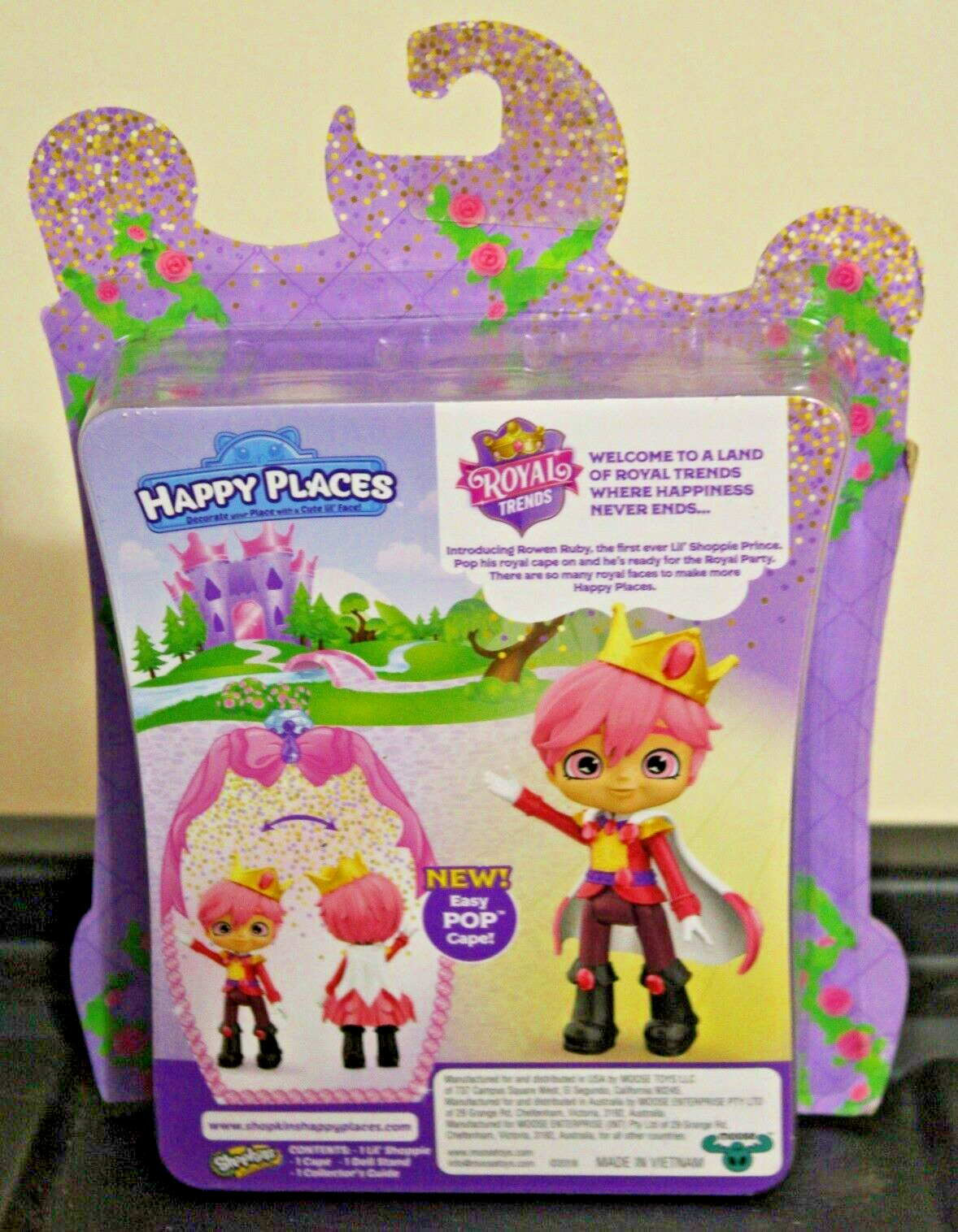 Shopkins Royal Trends Prince Rowen Ruby Happy Places Figure MIB