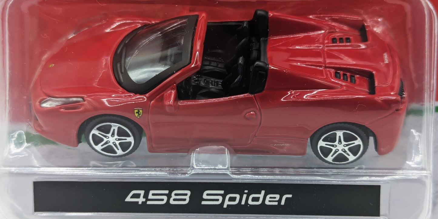 Race & Play 458 Ferrari Spider Red 1:43 Scale Burago Ages 3 & Up