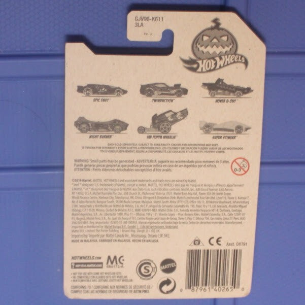 2020 Hot Wheels Exclusive Halloween Fright Cars 5/6 HW Poppa Wheelie