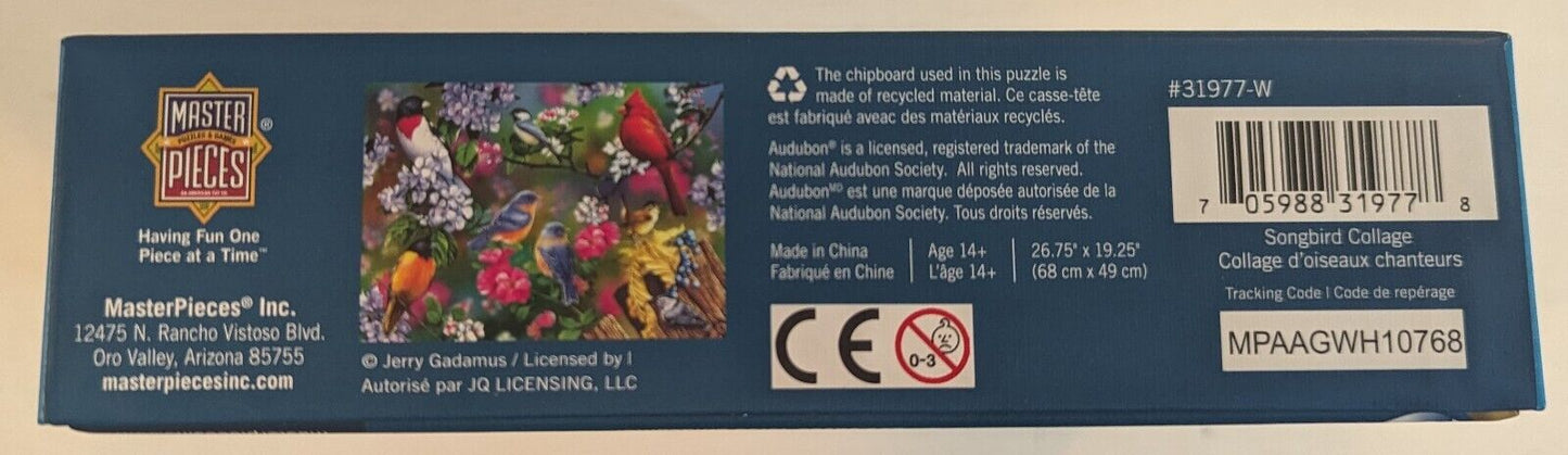 MasterPieces Audubon Songbird Collage 1000 Piece Puzzle