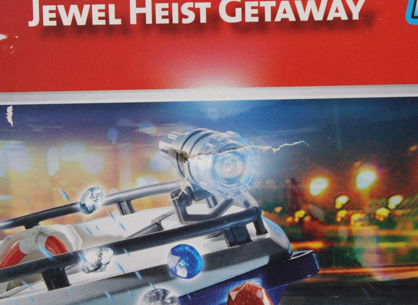 Playmobil Police Action Jewel Heist Getaway Building Set 70463 (Punctured Box)
