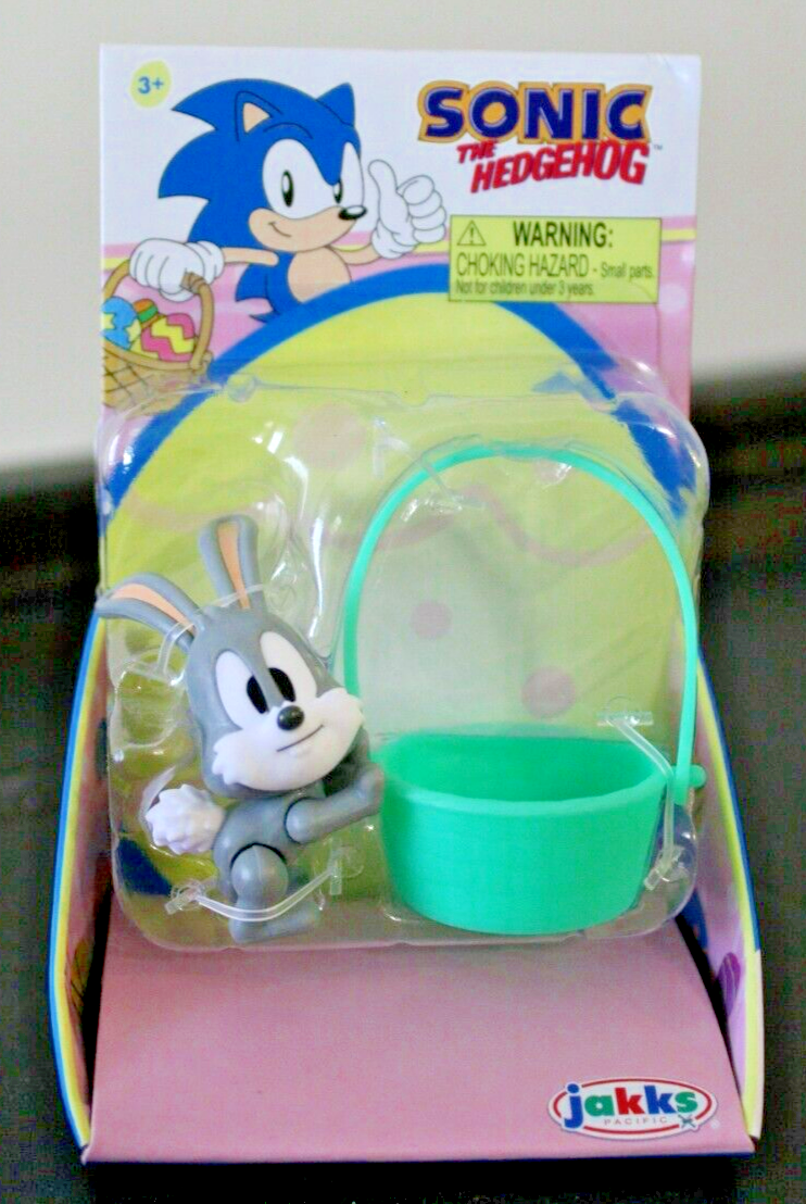 Sonic the Hedgehog Easter Jakks 2.5” Figure Sonic Pocky Knuckles Tails Set of 4