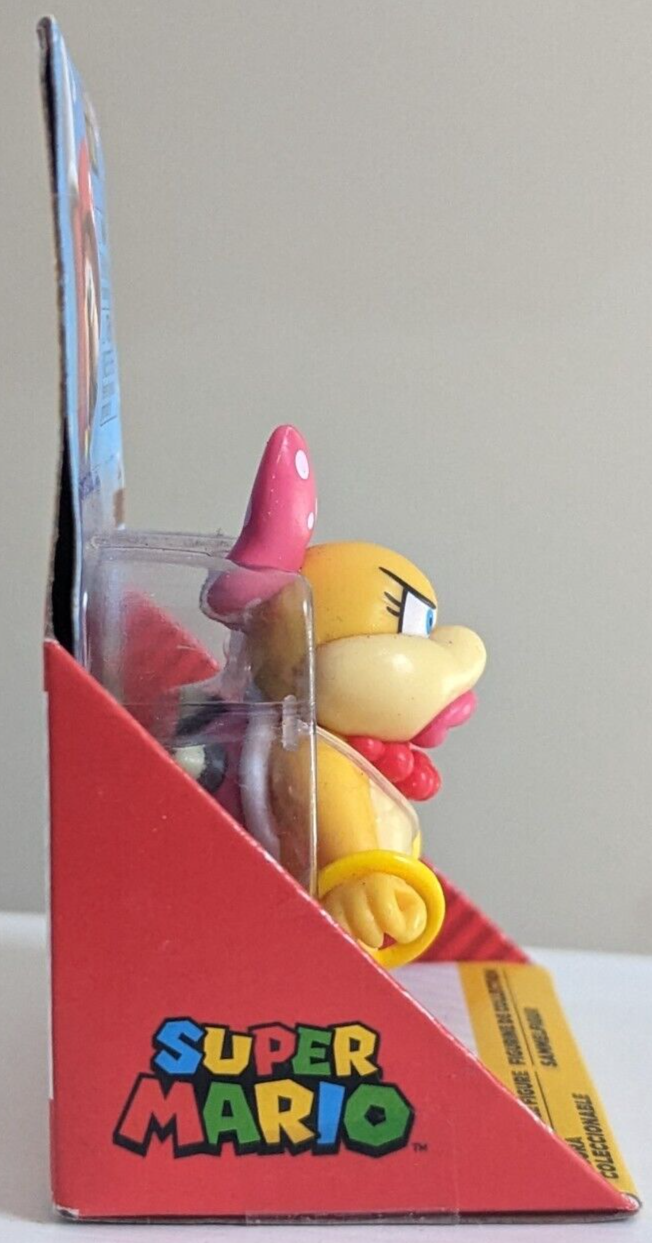 Super Mario 2.5 Inch Series Wendy Koopa Figure Brand New Checklane Packaging