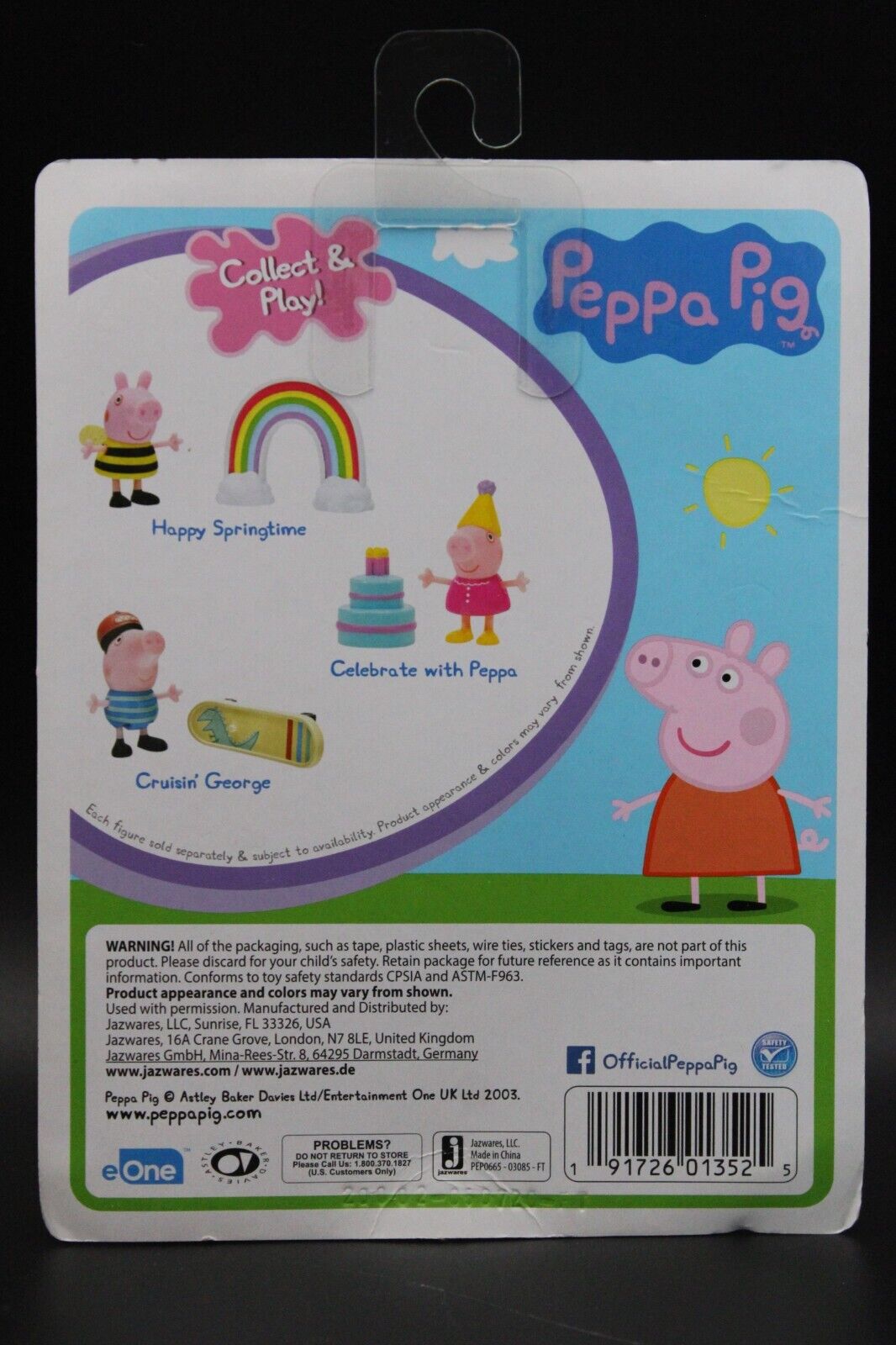 Peppa Pig Friends And Fun School Time With George 2.5 Inch Mini Figure Jazwares