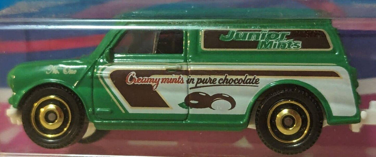 Matchbox Food Service Diecast #GKP71-A - Junior Mints Austin Mini Van MOC